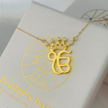 Load image into Gallery viewer, Ek Onkar Crown Necklace ( 925 Sterling Silver)