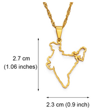 Charger l'image dans la galerie, India Map Necklace