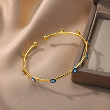 Load image into Gallery viewer, EVIL EYE BANGLE
