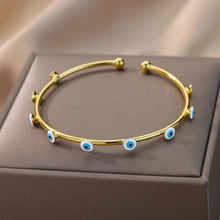 Load image into Gallery viewer, EVIL EYE BANGLE