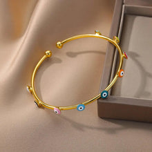 Load image into Gallery viewer, EVIL EYE BANGLE