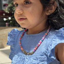 Load image into Gallery viewer, Kids Name Necklace ( Rainbow chain)