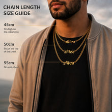 Charger l'image dans la galerie, Punjabi Name Necklace (Men)