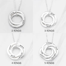 Charger l'image dans la galerie, Custom Rings Necklace (925 Sterling Silver)