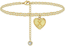 Load image into Gallery viewer, Initials Heart Anklet