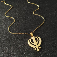 Load image into Gallery viewer, khanda Necklace ☬