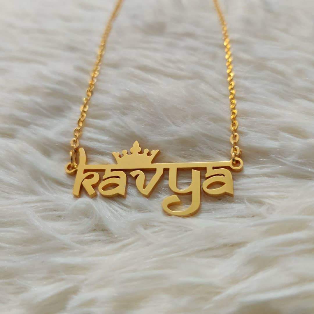Name Necklace N21 Pendants Bazaar