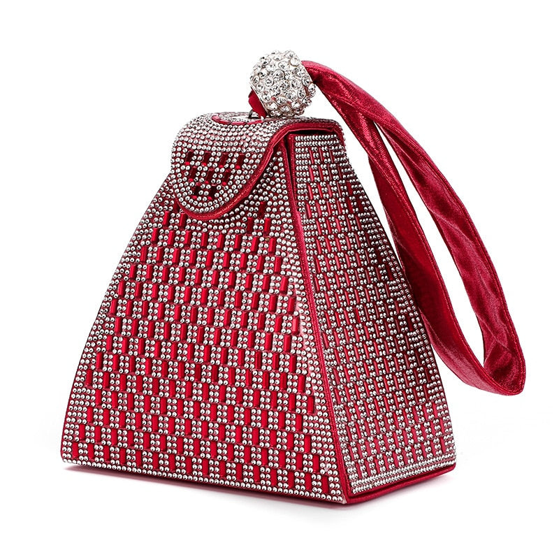 Crystal Pyramid Clutch Pendants Bazaar