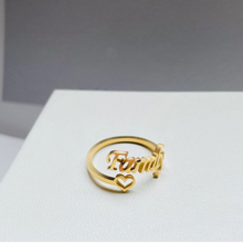 Charger l'image dans la galerie, Name Ring (Hollow Heart)