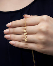Load image into Gallery viewer, Vertical Zig-Zag necklace