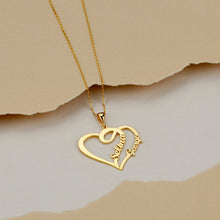 Charger l'image dans la galerie, Couple Name Heart Necklace-I