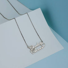 Charger l'image dans la galerie, Double Name Heart Necklace (H9)