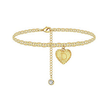 Load image into Gallery viewer, Initials Heart Anklet