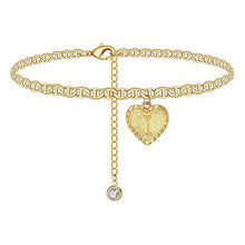 Load image into Gallery viewer, Initials Heart Anklet