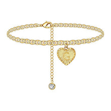 Load image into Gallery viewer, Initials Heart Anklet