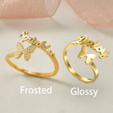 Charger l'image dans la galerie, Butterfly Name Ring (R25)
