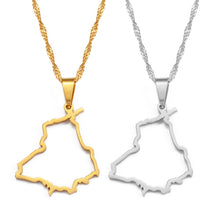 Load image into Gallery viewer, Apna Punjab Necklace (V2-Hollow Map design)