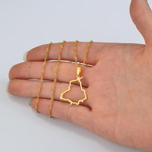 Load image into Gallery viewer, Apna Punjab Necklace (V2-Hollow Map design)