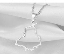 Load image into Gallery viewer, Apna Punjab Necklace (V2-Hollow Map design)