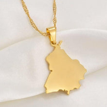 Load image into Gallery viewer, Apna Punjab Necklace (Solid Map Design)