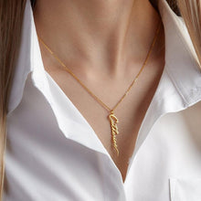 Charger l'image dans la galerie, Vertical Signature Necklace