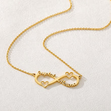Load image into Gallery viewer, Double Name Infinity Necklace (V2)