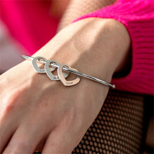 Load image into Gallery viewer, Custom Hearts Bangle (H9)