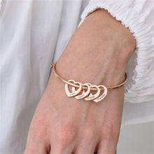 Load image into Gallery viewer, Custom Hearts Bangle (H9)