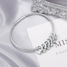 Load image into Gallery viewer, Custom Hearts Bangle (H9)