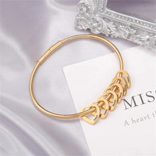 Load image into Gallery viewer, Custom Hearts Bangle (H9)