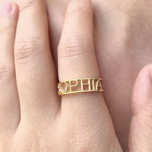 Charger l'image dans la galerie, Custom Name Ring (H-11)