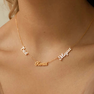 Multiple Names Necklace (3 Names)