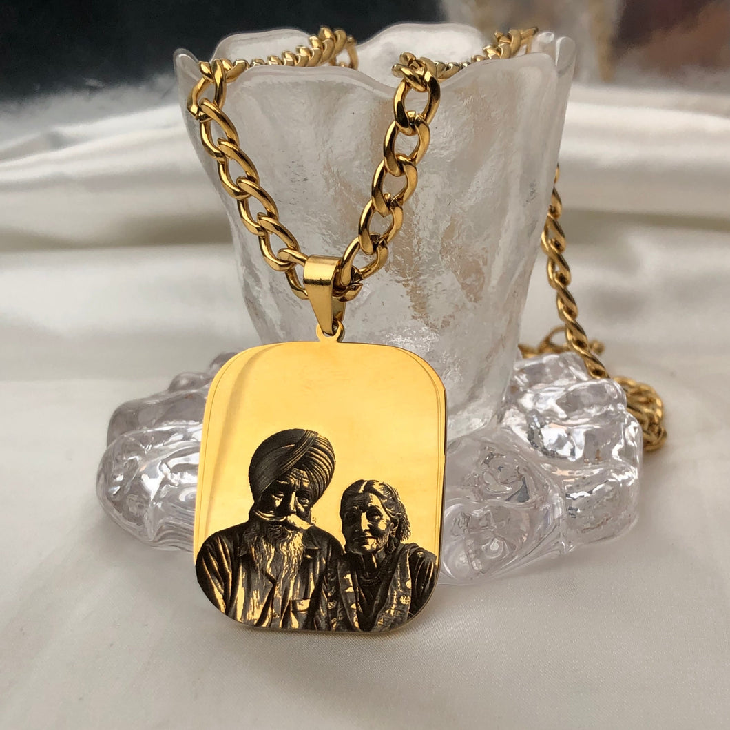 Custom Photo Necklace (MEN)