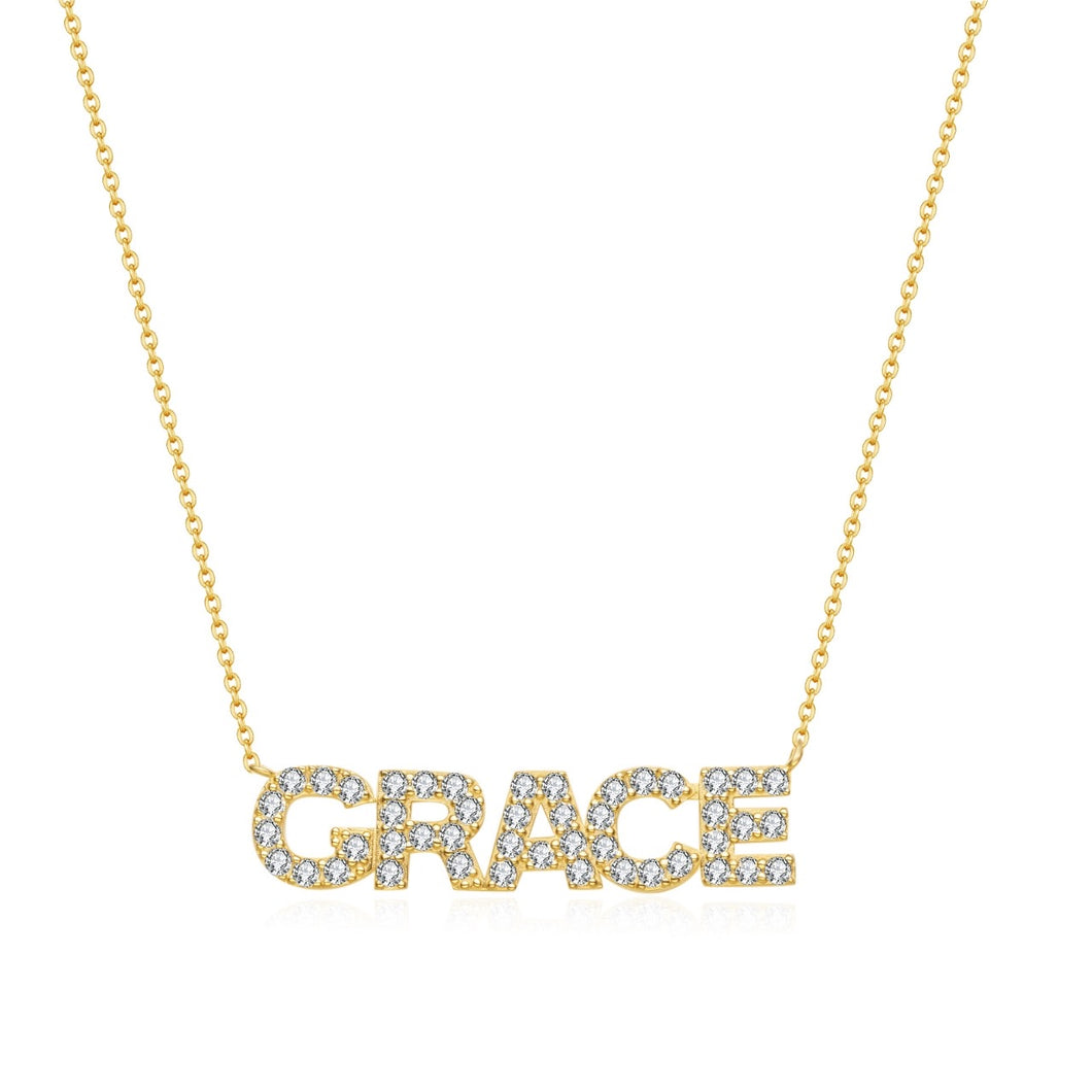 Custom Name Necklace ✨(3D ICED)