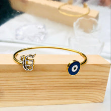 Load image into Gallery viewer, Ek Onkar &amp; Evil Eye Bracelet 🧿
