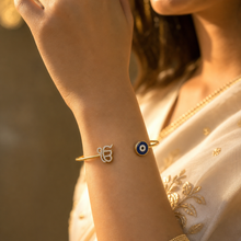 Load image into Gallery viewer, Ek Onkar &amp; Evil Eye Bracelet 🧿
