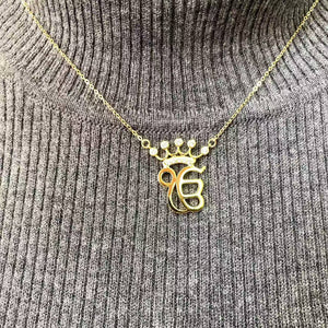 Ek Onkar Crown Necklace ( 925 Sterling Silver)