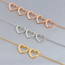 Load image into Gallery viewer, Custom Hearts Necklace (925S Silver)
