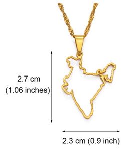 India Map Necklace