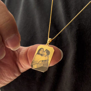 Custom Photo Necklace (V-2) (UNISEX)