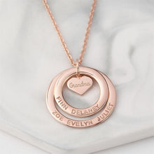 Load image into Gallery viewer, Heart Centric Rings Necklace
