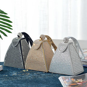 Crystal Pyramid Clutch