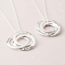 Charger l&#39;image dans la galerie, Custom Rings Necklace (925 Sterling Silver)
