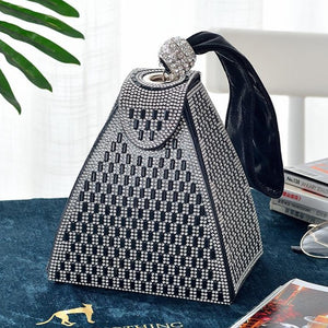 Crystal Pyramid Clutch