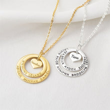 Load image into Gallery viewer, Heart Centric Rings Necklace
