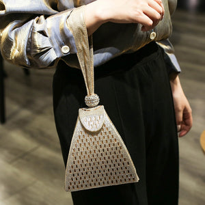 Crystal Pyramid Clutch