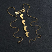 Load image into Gallery viewer, Custom MOM Necklace (Babyfeet)
