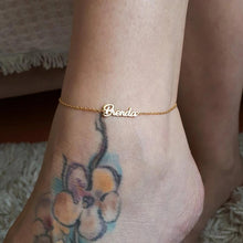 Load image into Gallery viewer, Name Anklet (F-21)
