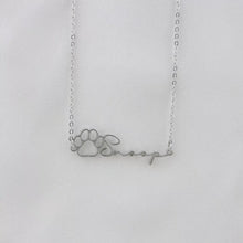 Load image into Gallery viewer, Custom Dog Paw Necklace
