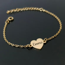 Load image into Gallery viewer, Engraved Hearts Bracelet (B5)
